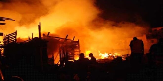 حريق هائل في صنعاء - ارشيف